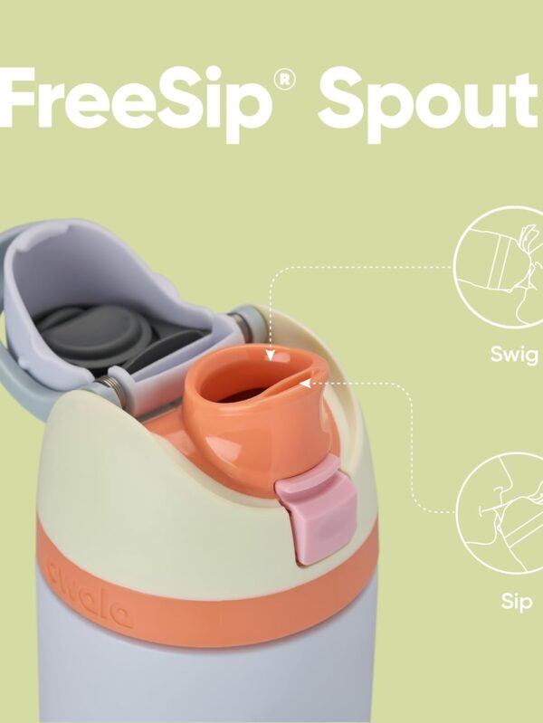 Steel Water Bottle with Straw