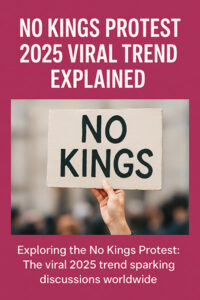 Discover the No Kings Protest, the viral trend everyone’s talking about in 2025. Learn what it means, why it started, and why it’s gaining global attention.